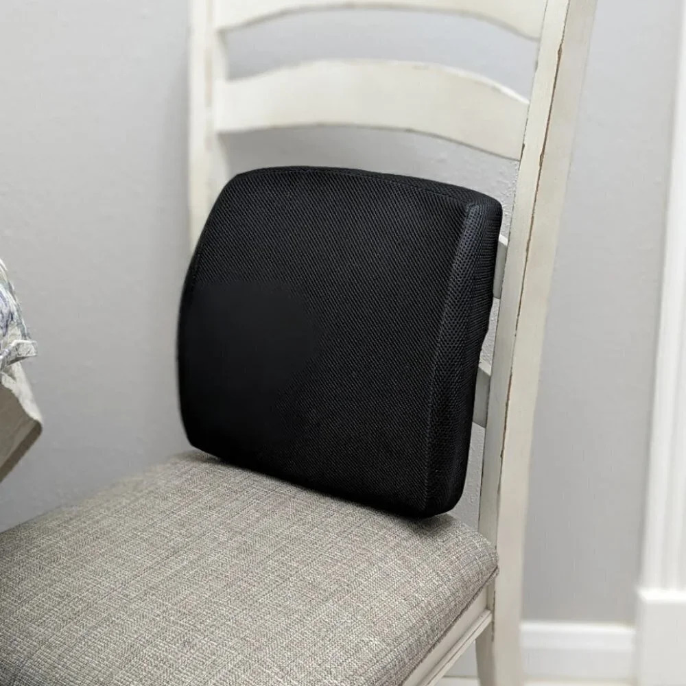 Lumbar back cushion for chair, memory foam